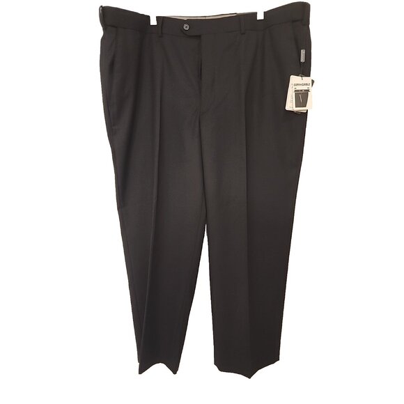 SIGNATURE mens size 44 - 46  x 27 - 29 Expandable waist length black dress pants - Picture 11 of 11